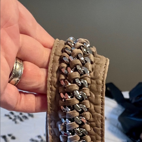 Taupe pebbled leather large hobo - Picture 2 of 4